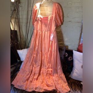 NEW! Band of the Free peach boho dress
